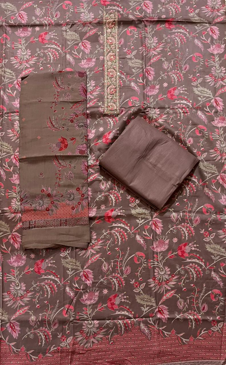 ₹1249! Jiafashion cotton designer dress materials