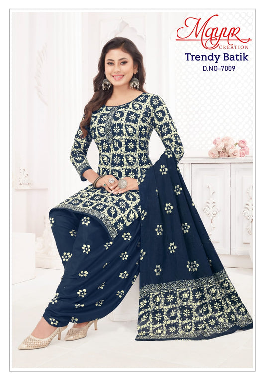 ₹525! Mayur trendy batik cotton dress materials
