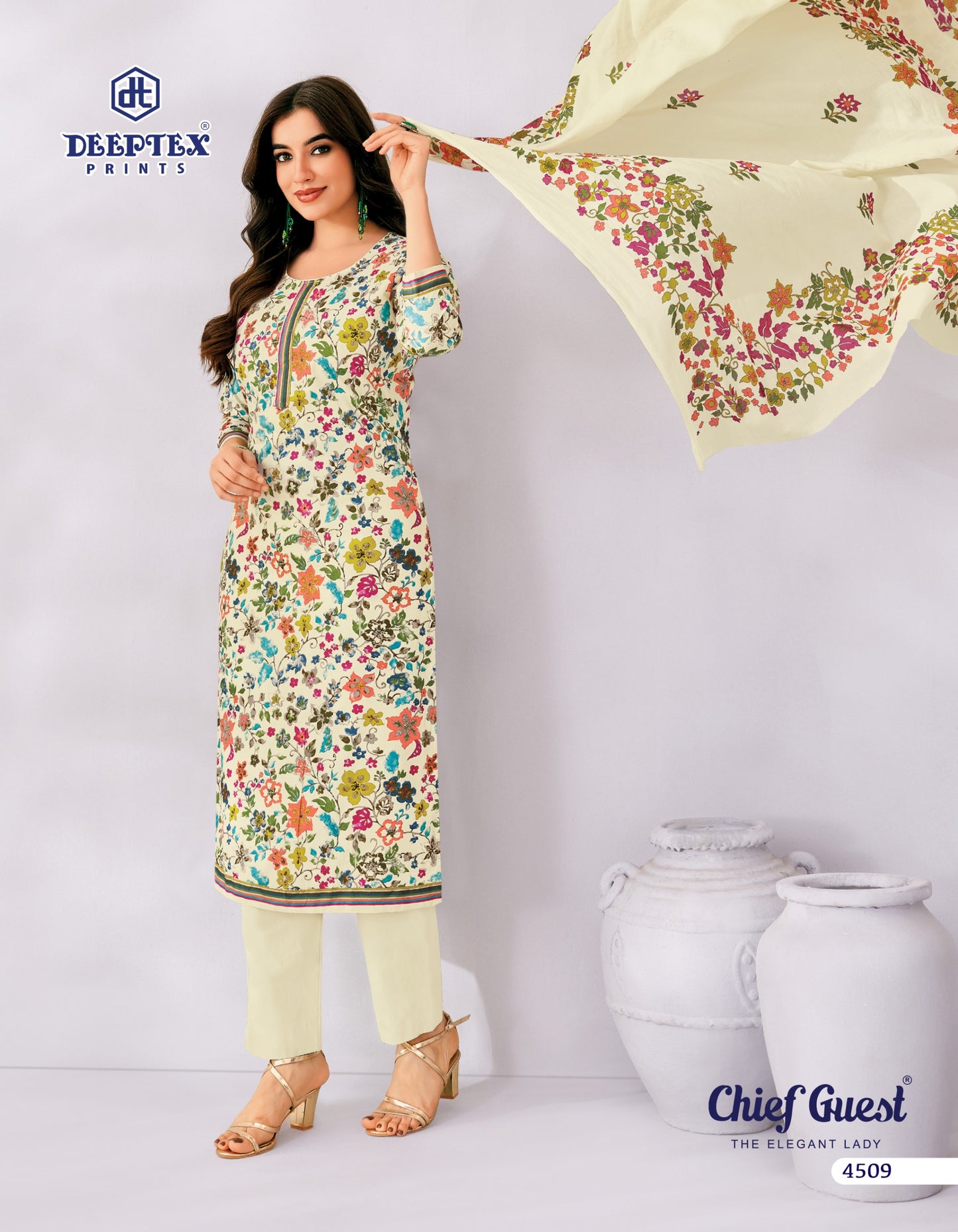 ₹625! Deeptex Cambric Cotton Dress Materials