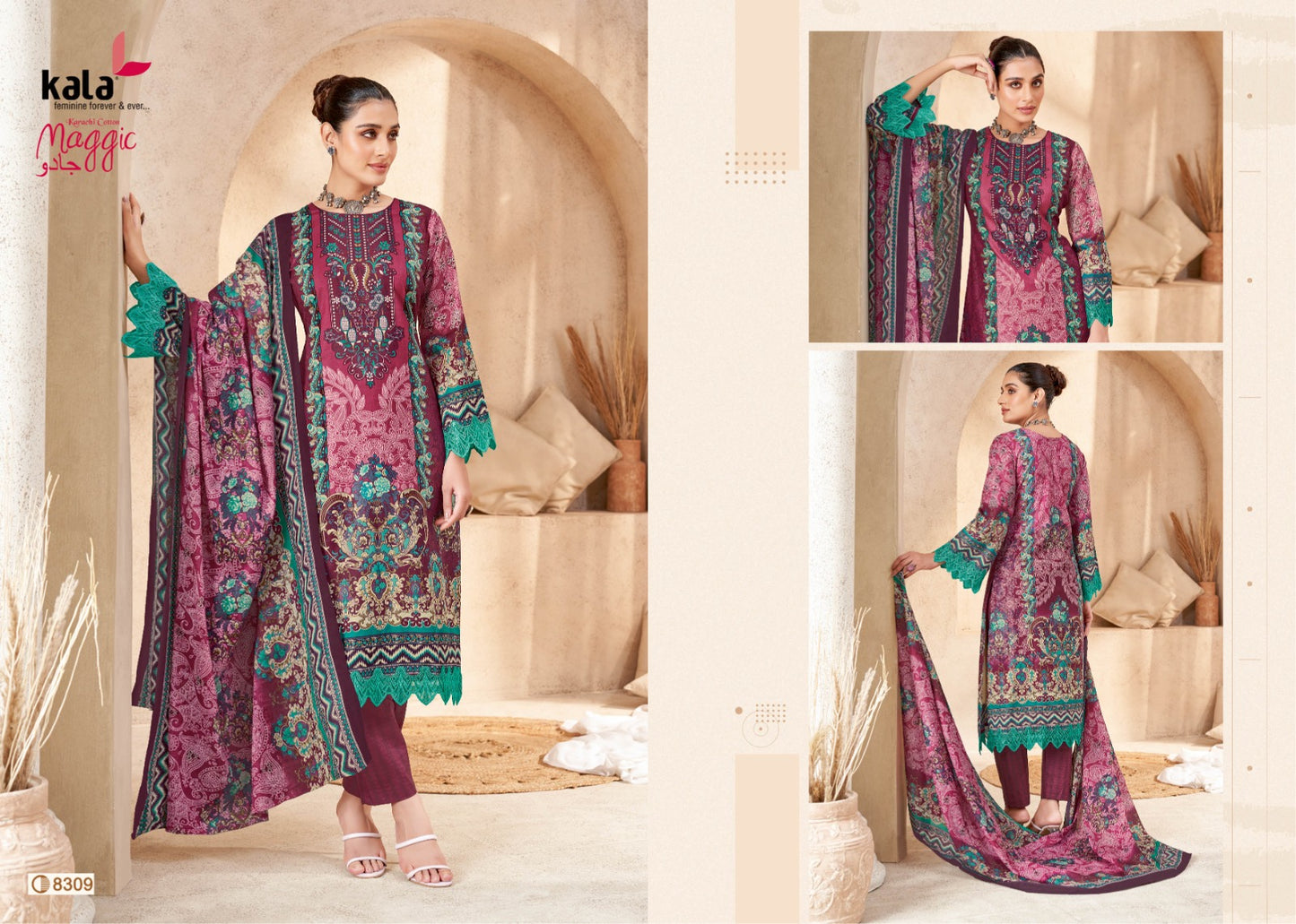 ₹549! Jiafashion Pakistani cotton dress materials