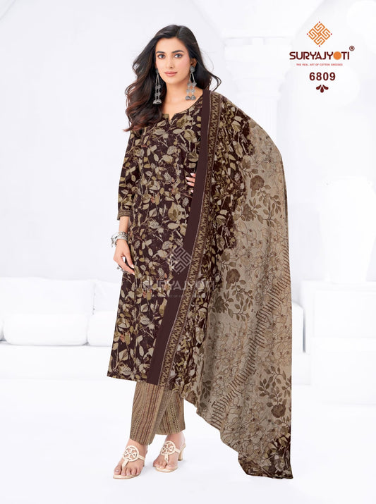 ₹599! Suryajyoti Trendy Cotton Dress Materials