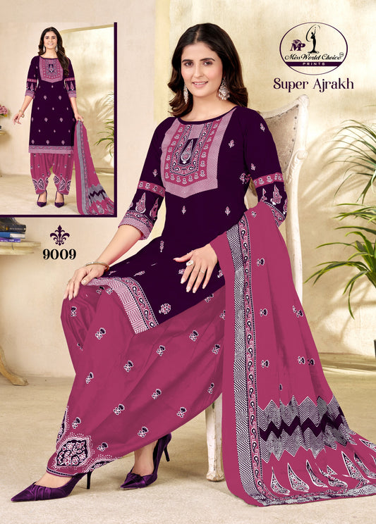 ₹499! Jiafashion Cotton Ajrakh Dress Materials