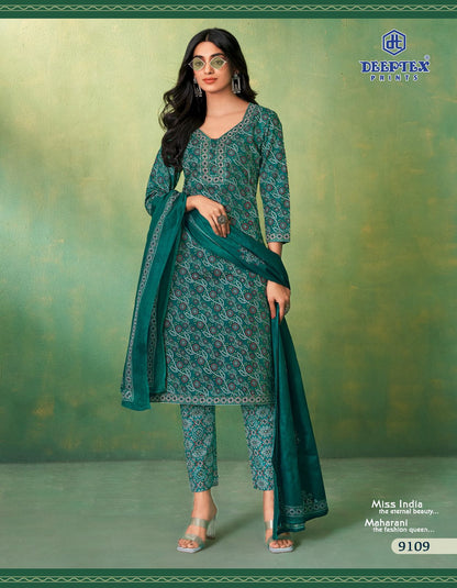 ₹525! Deeptex cotton printed dress material
