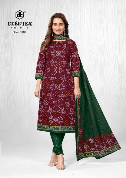 ₹525! Deeptex bandhani cotton printed dress materials