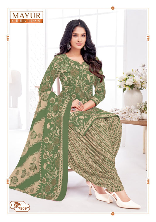 ₹525! Mayur cotton printed dress materials