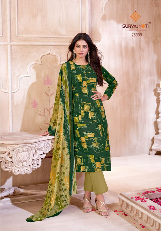 ₹699! Suryajyoti nargis cotton dress materials