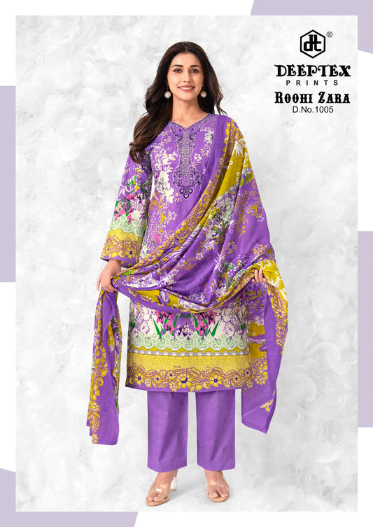 ₹625! Deeptex Karachi  Cotton Printed Dress Materials