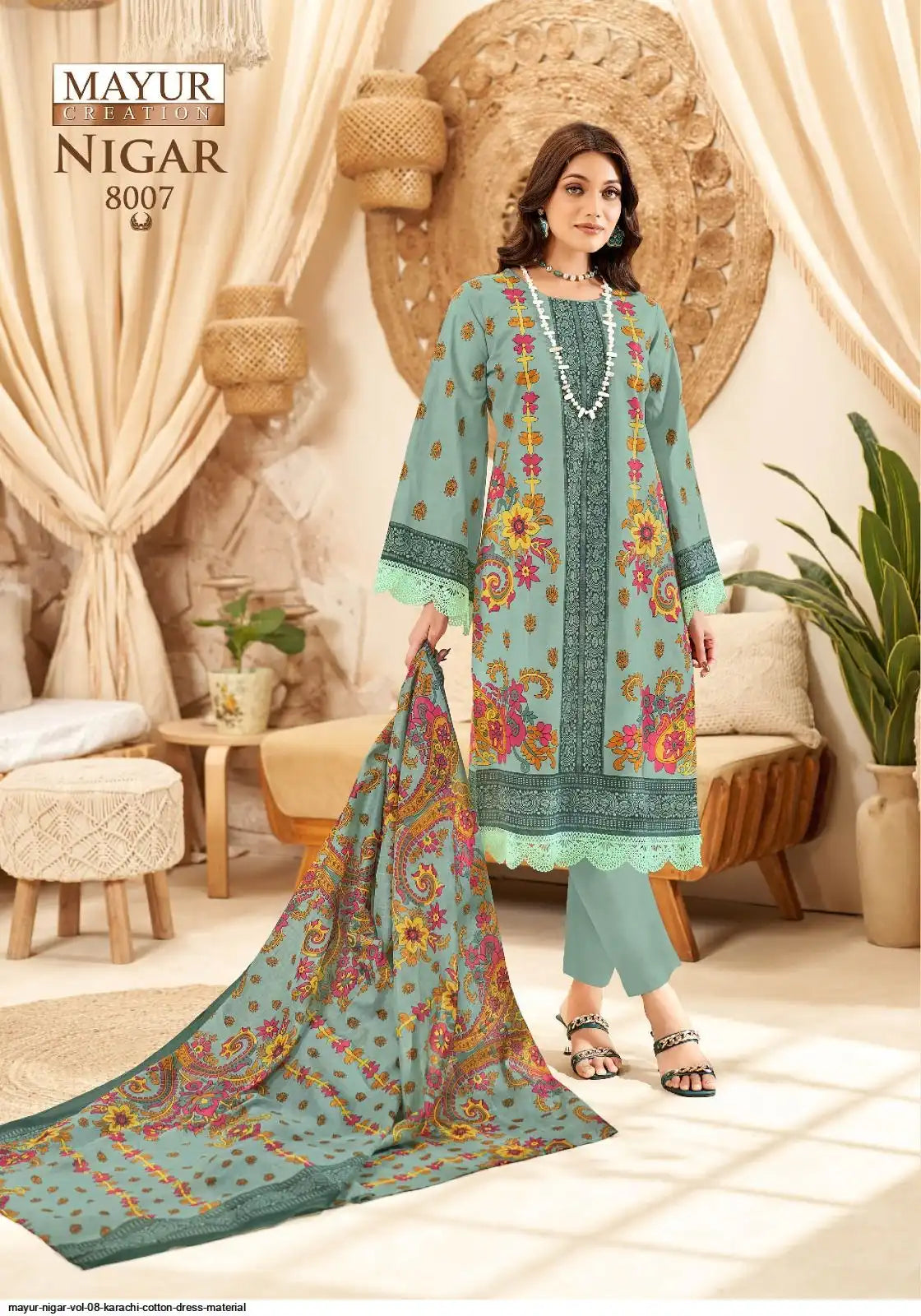 ₹549! Jiafashion Pakistani cotton dress materials
